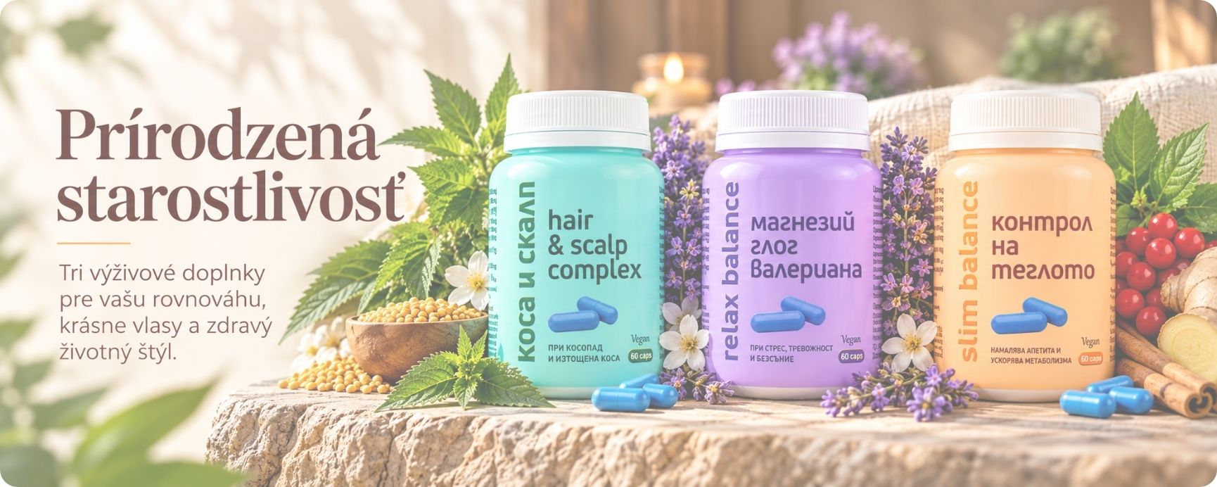 Milva Balance – Hair & Scalp Complex, Relax Balance a Slim Balance